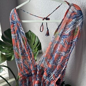 America & Beyond Floral Swim Cover. EUC Sz M